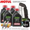 Motul + Hiflo + Ngk Tagliando SUZUKI DL V-Strom 1000 2007 2008 2009 2010 (5100 10W40 Filtri candele)