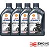 Shell Advance 4T Ultra 15W-50 Olio Sintetico Per Moto 4 Tempi PurePlus 1L x4