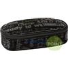 ASTUCCIO PORTAPENNE BUSTINA OVALE ORGANIZZATO QUILTED BLACK NERO COMIX SPECIAL