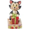 Enesco Jim Shore Enesco Disney Traditions 6013065 ro, statuetta natalizia in posa, 9,5 cm