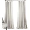Lush Decor Rosalie - Set di tende da finestra, stile rustico, per soggiorno, sala da pranzo, camera da letto, 304,8 x 137,2 cm, colore: bianco, 304,8 x 137,2 cm