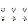 Generic Set di 6 adesivi luminosi con interruttore della luce, simbolo (RP8/1) (10 mm)