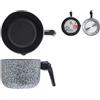 Home Salt N'Pepper Bollilatte in Alluminio, con Beccuccio Versatore, Rivestimento Antiaderente, 14 cm