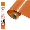 Siser EcoStretch Arancione, 30cm x 0,5mt, vinile termotrasferibile termoadesivo per la personalizzazione di capi d'abbigliamento e indumenti sportivi, materiale per hobby creativi