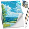 Romon Carta Acquerello, Carta per Acquerelli 300 g/m² Cotone Watercolor Paper Sketchbook A5, Album da Disegno Fogli Acquerello Album Acquerello per Pittori, Artisti, Disegno Tecnico, Pittura Acrilica
