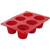 Crealys 513012 - Stampo con zigrinatura, in Silicone, Colore: Rosso