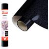 SISER Holographic Black Nero, 30cm x 0,5mt, Vinile Termotrasferibile Termoadesivo Olografico per la Personalizzazione dei Tessuti, Abbigliamento e Accessori, Hobby Creativi, Facile da Tagliare
