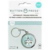 We R Memory Keepers AMERICAN CRAFTS / WR Button press 3 portachiavi 37mm