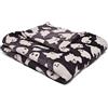 Bedlam Coperta Fleece Fantasmi Halloween Bedlam (120 x 150cm) - Morbida e Accogliente Fleece Nera - Coperta Fantasma Spaventoso - Coperte e Plaid Halloween - Decorazioni Halloween
