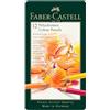 Faber-Castell - Matite Polychromos, 12 colori, astuccio metallico