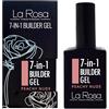 La Rosa Productos Profesionales LaRosa GEL COSTRUTTORE per unghie 7-in-1 in Flacone - BUILDER GEL Ricostruzione unghie 15ml - NUDE PESCA