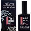 La Rosa Productos Profesionales LaRosa GEL COSTRUTTORE per unghie 7-in-1 in Flacone - BUILDER GEL Ricostruzione unghie 15ml - ROSA CORALLO