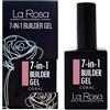 La Rosa Productos Profesionales LaRosa GEL COSTRUTTORE per unghie 7-in-1 in Flacone - BUILDER GEL Ricostruzione unghie 15ml - CORALLO