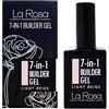 La Rosa Productos Profesionales LaRosa GEL COSTRUTTORE per unghie 7-in-1 in Flacone - BUILDER GEL Ricostruzione unghie 15ml - BEIGE CHIARO