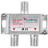 Axing SVE 20-01 Distributore partitore satellitare e digitale terrrestre 2 Vie, Splitter 5-2400 MHz, connettore F, con passagio DC