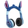 eKids Disney Stitch - Cuffie Bluetooth senza fili con microfono, con cavo AUX, volume ridotto, per bambini, pieghevoli, per scuola, casa o viaggio