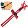 Vibhgtf Supporto per fresatura superiore - 4 in 1 alluminio - Scheda di fresatura in alluminio - Piastra per fresatura esterna - Stencil fresatura stencil regolabile