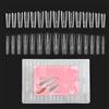 syayw Set 240 Tip per Ricostruzione Unghie - Two Form Trasparenti Ovali Copertura Completa | Riutilizzabili per e Acrilico, Strumenti Nail Arts DIY per Manicure Salone e Casa Donne Ragazze