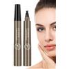 Generic Penna per microblading per sopracciglia, impermeabile, con 4 punte a forcella, penna per sopracciglia, penna per microblading, matita per sopracciglia a lunga durata, matita per sopracciglia a punta