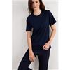 Intimissimi Maglia Manica Corta In Cotone Superior Blu