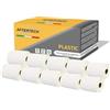 AFTERTECH 10x 4XLP 4XL 104x159mm Rotoli di Etichette PLASTICHE IMPERMEABILI adesive compatibili (220 Etichette/rotolo = 2200 totali) per etichettatrici stampanti Dymo LabelWriter 10x4XLPLA