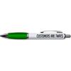 Tongue in Peach Divertente novità Push Pen Regalo | Penne a sfera Lavoro collega lasciare lavoro presente | I clienti sono T | Divertente scherzo stazionario | PP89