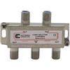 Elettronica Cusano Splitter Satellitare 4 Vie, Partitore Antenna con Connettore EFFE, Ripartitore Antenna, Distributore di Segnale Tv, Frequenza da 5 a 2400 MHz, Made in P.R.C.