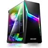 SPIRIT OF GAMER - CLONE 4 - Case PC Gaming RGB con Parete Trasparente In Vetro Temperato - Crea il tuo Tower Gamer - Case Mid Tower Compatibile ATX/MATX/ITX - 2 Ventole da 120mm Incluse