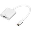Link LKADAT16 - Cavo Adattatore Mini DisplayPort Maschio a HDMI Femmina LKADAT16 (0,15 m, Bianco) - Risoluzione Massima 1080p Full HD - Compatibile con PC, Notebook, Monitor e TV