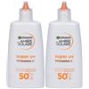 Garnier Ambre Solaire Super UV Vitamina C Fluido Anti-Macchie SPF50+ 2x62,65 ml