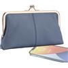 Generic Borsa in Pelle Vintage - Borsa per Monete a Di Bacio | Portafoglio a Borsetta Di Moneta Con Chiusura | Flora Floreale Della Chiusura in Pelle, Borse a Metallo a Cornice, Piccole Borse i