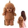 Genérico Portafoglio a forma di cane - Zaino animale peluche borsa con disegno cane | stile cucciolo viaggi all'aperto vacanze scolastiche ragazze donne bambini festa casual jugu, Marrone,