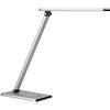 Unilux 400077409 Lampada Terra da Tavolo a LED 8.3 W, 4 Livelli Dimmerabili di Luminosità con Controllo Touch, Moderna, per Cameretta, Scrivanie, Ufficio, Casa, Colore Grigio Metallizzato