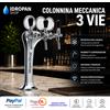Colonnina meccanica 3 vie per acqua e bevande con ricircolo