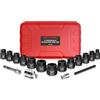 GETLITOOL Set 13pz 3/8 Dado Remover Estrattori per Dadi e Bulloni Danneggiati con Adattatori 1/2 1/4, Corredo di Bussole per Rimozione Bulloni Viti con Valigetta per Riparazione DIY