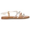 1°CLASSE Sandalo In Ecopelle Con Strass Bianco - Donna - Bianco