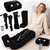 Generic Pressoterapia per Casa 6 Camere (Nero, 2 Gambe + 2 Braccia + 1 Addome)