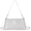 Valleycomfy Pochette Argento Donna Elegante Borsa da Cerimonia Clutch Borsetta, Silber