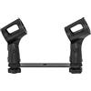 Musiin Microphone Holder 1-to-2 Mic Mount Bar with Standard Suitable Compatible with Most Microphone Stands Boom Arms