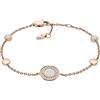 Fossil Bracciale Da Donna Classico, Lunghezza Totale: 165 mm + 25 mm Di Estensione Della Catena In Acciaio Inossidabile Oro Rosa, JF03264791