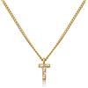 GD GOOD.designs Catena di lettere d'oro da donna I Collana placcata in oro 18 carati con iniziali in zirconi I Catena di lettere d'oro in acciaio inossidabile (T)