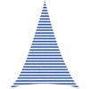 Roanoer Tenda parasole triangolare, 5 x 6 x 6 m, in polietilene ad alta densità, traspirante, per giardino, terrazza e balcone, robusta, triangolare, con fissaggi in acciaio inox, colore grigio