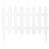 Prosperplast IPLSU-S449 - Recinzione da Giardino Classica, 32,2 x 35 cm, Colore: Bianco