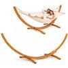 AMANKA Supporto Amaca Legno Giardino - Base 2 Persone - 325 cm Esterno