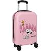 safta SNOOPY - Trolley da cabina 20 pollici, valigia con ruote, lucchetto di sicurezza, valigia leggera, 34,5 x 20 x 55 cm