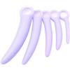 BDSMAGE Set di dilatatori per donne con 5 trainer vaginali in silicone, giocattoli sessuali per donne sole, giocattoli sessuali per donne estremamente duri, plug anale per donne (Viola)