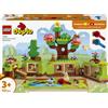 LEGO DUPLO 10480 Foresta Esplorativa con Animali Selvatici, Giochi Didattici con Animali, Alberi, Tappeto da Gioco, Regalo 3+