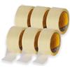 Boldrini - Nastro Imballo 50 mm × 66 m (6 Rotoli) - Nastro da Pacchi Adesivo Alta Resistenza, Silenzioso, Resistente a UV e Alte Temperature - colore Trasparente