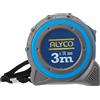 Alyco 197300 197300-Flexometro bimaterial proteccion antichoque y antideslizante de, Nero, 16 mm x 3 m