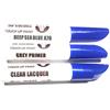 SD COLORS 12 ml Vernice Ritocco con Pennello e Vernice Trasparente - Deep Sea Blue (A76) - Compatibile con BMW - Riparazione di Graffi, Scheggiature e Verniciatura
